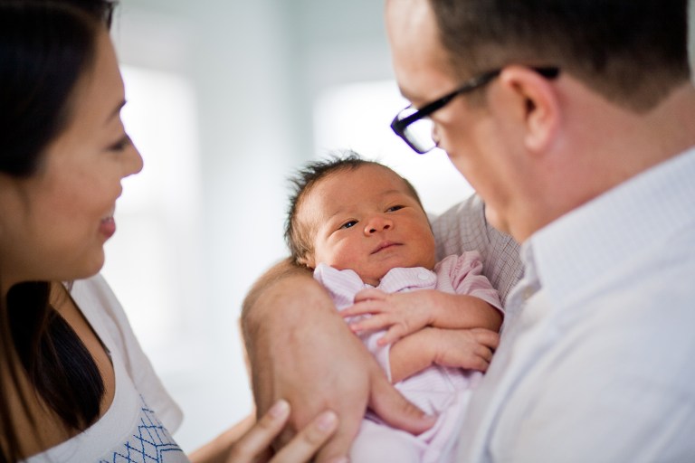 Isa's sister, Eva, at five days old.