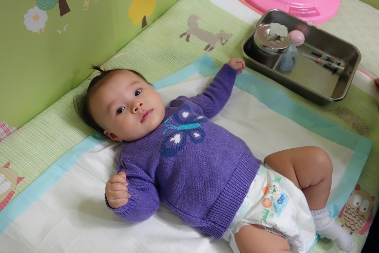 Please don't make me get shots, mom and dad... 