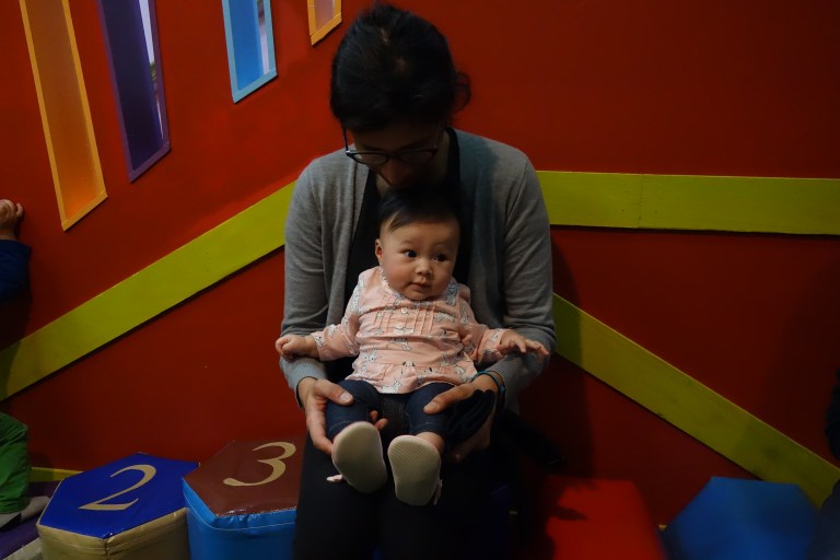 Miss Gupi cuddling with Isa.